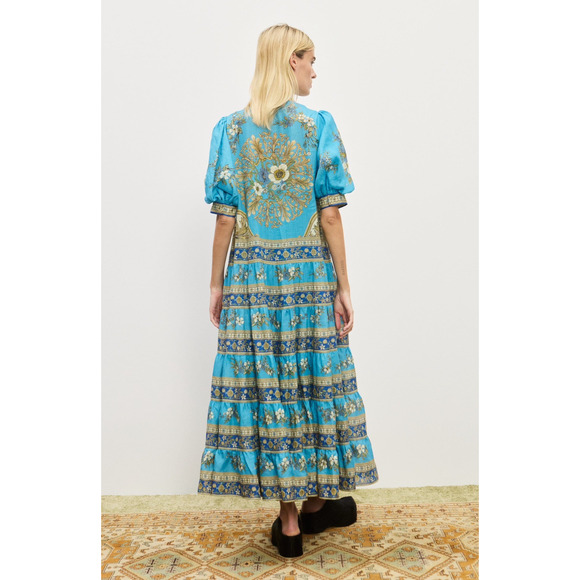 Alemais Cassie Tiered Midi Dress US 8 - Picture 2 of 11